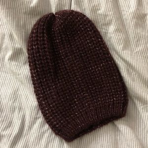 Maroon Speckled Beanie